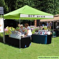 10X10ft EZ Pop Up Canopy Folding Gazebo/Light Green