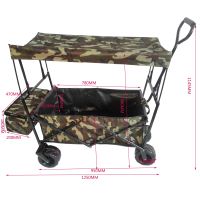 Folding Wagon Garden Shopping Beach Cart (Camouflage)