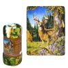 Fleece Throw Blanket - Find 9 Deers - Lightweight Faux Fur Fleece Blanket Large 50"x 60" - For Beds, Sofa, Couch, Picnic, Travel, Camping