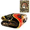 Plush Throw Blanket - Marine Red Bulldog TNT - QUEEN BED 79"x 95" - Faux Fur Blanket For Beds, Sofa, Couch, Picnic, Camping