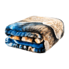 Plush Throw Blanket - Harmony of Wolves - QUEEN BED 79"x 95" - Faux Fur Blanket For Beds, Sofa, Couch, Picnic, Camping