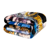 Plush Throw Blanket - Dinosaurs - QUEEN BED 79"x 95" - Faux Fur Blanket For Beds, Sofa, Couch, Picnic, Camping