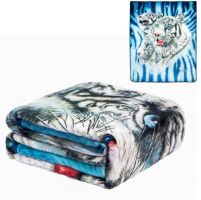 Flannel Fleece Plush Blanket - 9 White Tigers - QUEEN BED 79"x 95" - Lightweight Microfiber Blanket For Beds, Sofa, Couch, Picnic, Camping