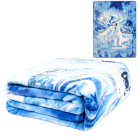 Plush Throw Blanket - Polar Bear - QUEEN BED 79"x 95" - Faux Fur Blanket For Beds, Sofa, Couch, Picnic, Camping