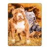 Plush Throw Blanket - Pitbull - QUEEN BED 79"x 95" - Faux Fur Blanket For Beds, Sofa, Couch, Picnic, Camping