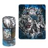 Fleece Throw Blanket - 12 White Tigers - Lightweight Faux Fur Fleece Blanket Large 50"x 60" - For Beds, Sofa, Couch, Picnic, Travel, Camping