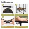 Camouflage Foldable Camping Table with 4 Cup Holders
