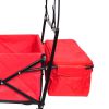 Shopping Beach Cart Folding Wagon (Red)