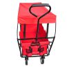 Shopping Beach Cart Folding Wagon (Red)