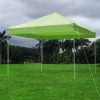 10X10ft EZ Pop Up Canopy Folding Gazebo/Light Green