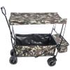 Folding Wagon Garden Shopping Beach Cart (Camouflage)