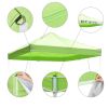 10X10ft EZ Pop Up Canopy Folding Gazebo/Light Green