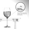 Quick-Fold Side Table,Portable Outdoor Weather Resistant End Table for Patio Balcony Backyard,No Assemble (White)