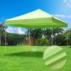 10X10ft EZ Pop Up Canopy Folding Gazebo/Light Green