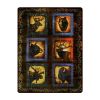 Plush Throw Blanket - Lodge Series - QUEEN BED 79"x 95" - Faux Fur Blanket For Beds, Sofa, Couch, Picnic, Camping