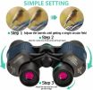 60X60 Zoom Binoculars Day/Night Vision Travel Outdoor HD Hunting Telescope  Bag