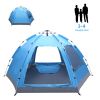 3-4 Person Automatic Family Camp Tent Instant Pop Up Waterproof for Camping Hiking Travel Outdoor Activities XH