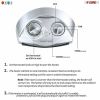 Space Heater Portable Electric Heaters for Indoor Use Tower Fast Oscillating Quiet 1500W Ceramic 13" 5 Core HTR H