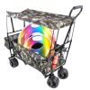 Folding Wagon Garden Shopping Beach Cart (Camouflage)