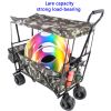 Folding Wagon Garden Shopping Beach Cart (Camouflage)