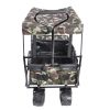 Folding Wagon Garden Shopping Beach Cart (Camouflage)