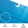 Quick-Fold Side Table,Portable Outdoor Weather Resistant End Table for Patio Balcony Backyard,No Assemble (Blue)