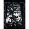 Plush Throw Blanket - Bad to the Bone - QUEEN BED 79"x 95" - Faux Fur Blanket For Beds, Sofa, Couch, Picnic, Camping