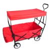 Shopping Beach Cart Folding Wagon (Red)