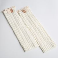 Thermal boot cover lace foot cover (Color: White)