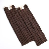 Thermal boot cover lace foot cover (Color: brown)