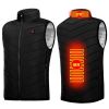Areas Heated Vest Men Women USB Electric Infrared Heating Jacket Winter Outdoor Thermal Warmer Clothing Waistcoat S-6XL