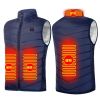 Areas Heated Vest Men Women USB Electric Infrared Heating Jacket Winter Outdoor Thermal Warmer Clothing Waistcoat S-6XL