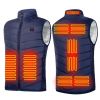 Areas Heated Vest Men Women USB Electric Infrared Heating Jacket Winter Outdoor Thermal Warmer Clothing Waistcoat S-6XL