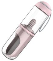 Pet Life Â® 'PYURE' Handheld Travel Filtered Water Feeder (Color: Pink)