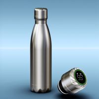 GEN X UV Light Safe And Smart Water Bottle (Color: SOLID STEEL)