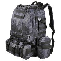 Camping Backpack(black pythons grain) (Warehouse: LA01)
