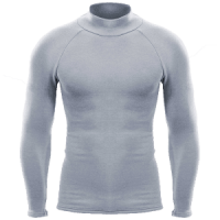 Heatrub Ultimate (Mock) Grey Extra Small/Small/Medium/Large/Extra Large (Color and Size: Grey L)