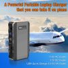 88.8Wh|65Watts Portable Laptop Charger with AC Outlet, A Super Travel Portable Battery Pack & Power Bank for HP, Notebooks, MacBook, Laptops