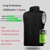 Areas Heated Vest Men Women USB Electric Infrared Heating Jacket Winter Outdoor Thermal Warmer Clothing Waistcoat S-6XL