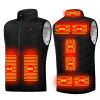 Areas Heated Vest Men Women USB Electric Infrared Heating Jacket Winter Outdoor Thermal Warmer Clothing Waistcoat S-6XL