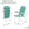 2pcs Folding Beach Chair, Steel Tube, PP Webbing, Bearing 120kg, Outdoor, Camping, BBQ, Beach, Travel, Picnic, Festival RT